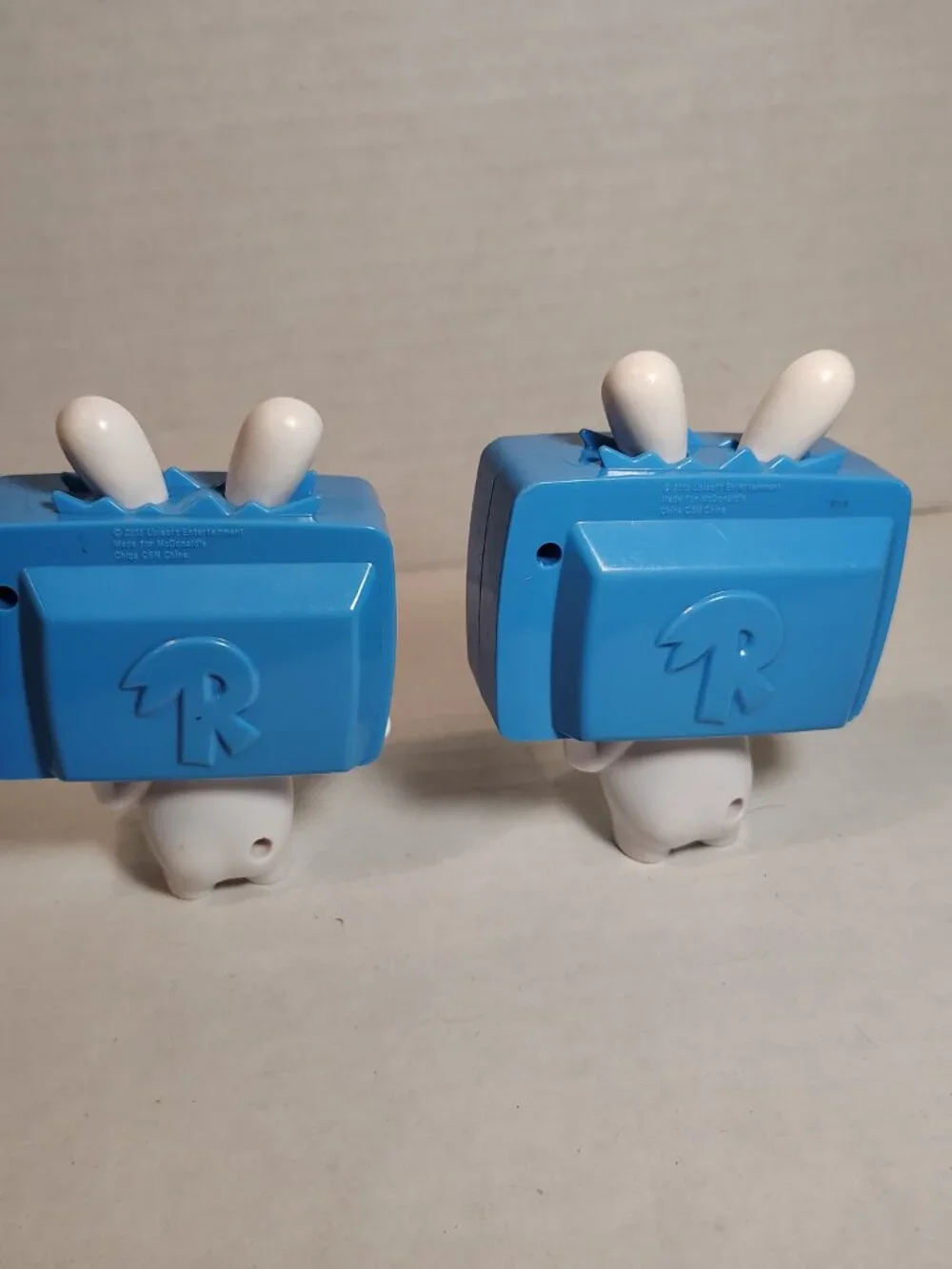 McDonald's Raving Rabbids 2015 TV Rabbid Happy Meal Toy Lot Of 2 Ubisoft